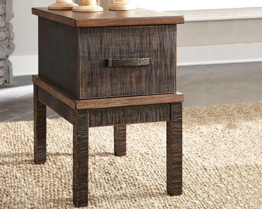 Stanah - Brown / Beige - Chair Side End Table