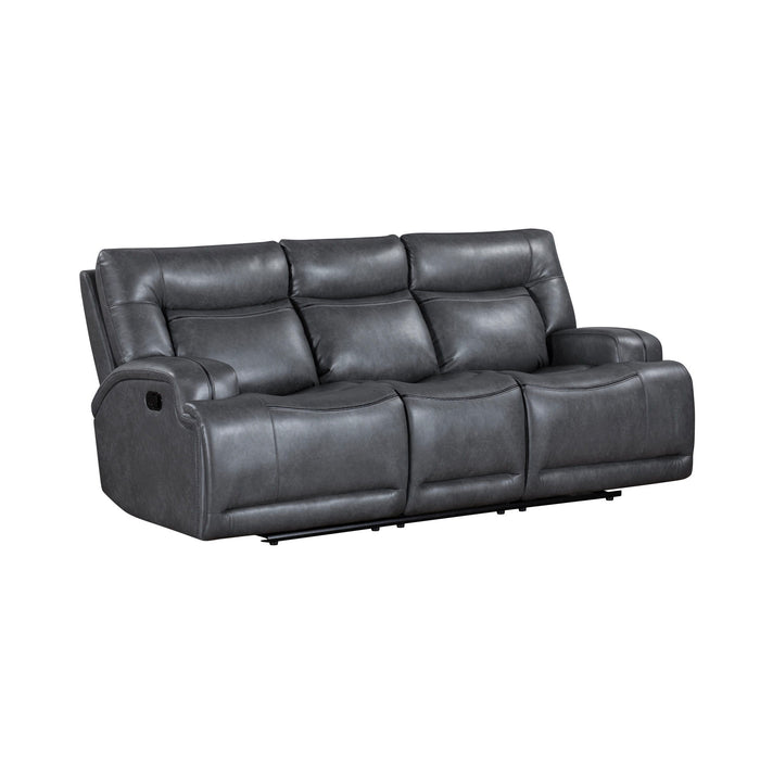 Titan - Sofa With Dual Recliner - Gray