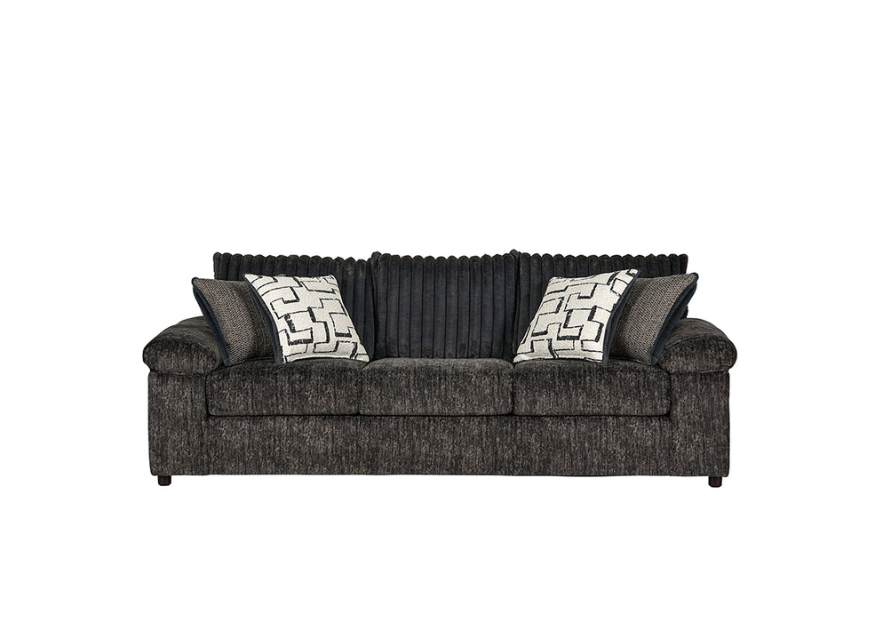 Galactic Charcoal or Parchment Sofa and Loveseat Set