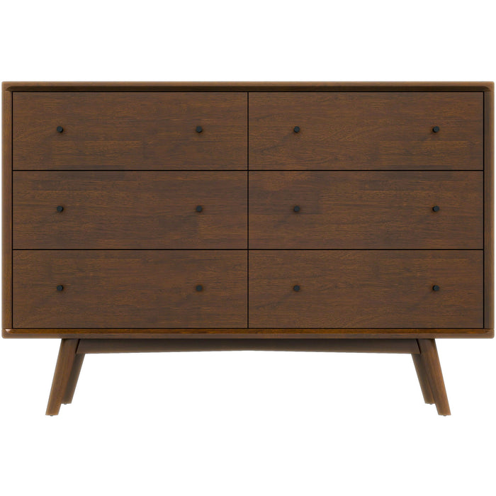 Caroline - Mid-Century Modern Solid Wood Dresser - Brown