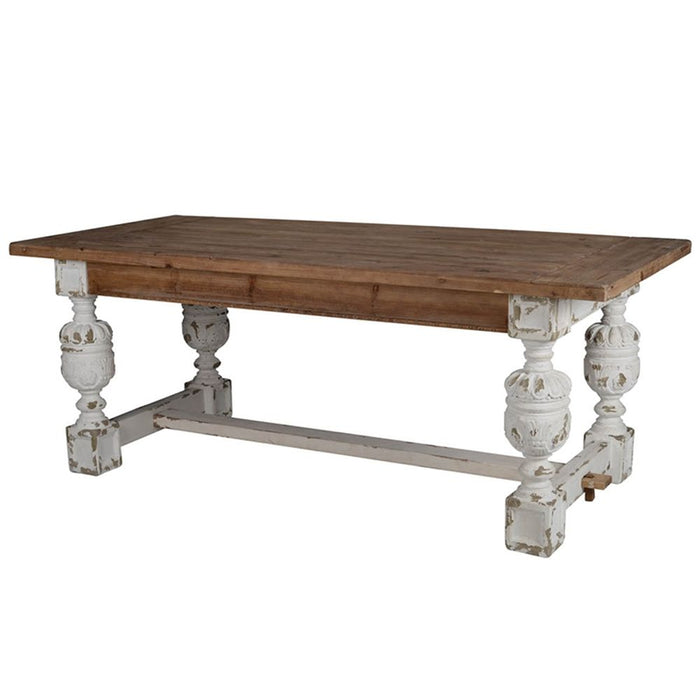 Alcott - Dining Table - Brown / Antique White