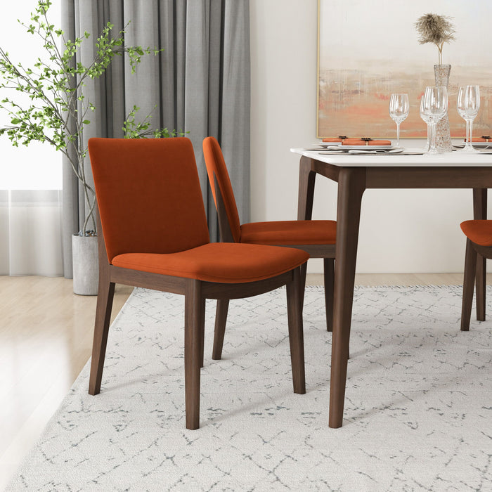 Laura - Mid-Century Modern Solid Wood Dining Chair (Set of 2)