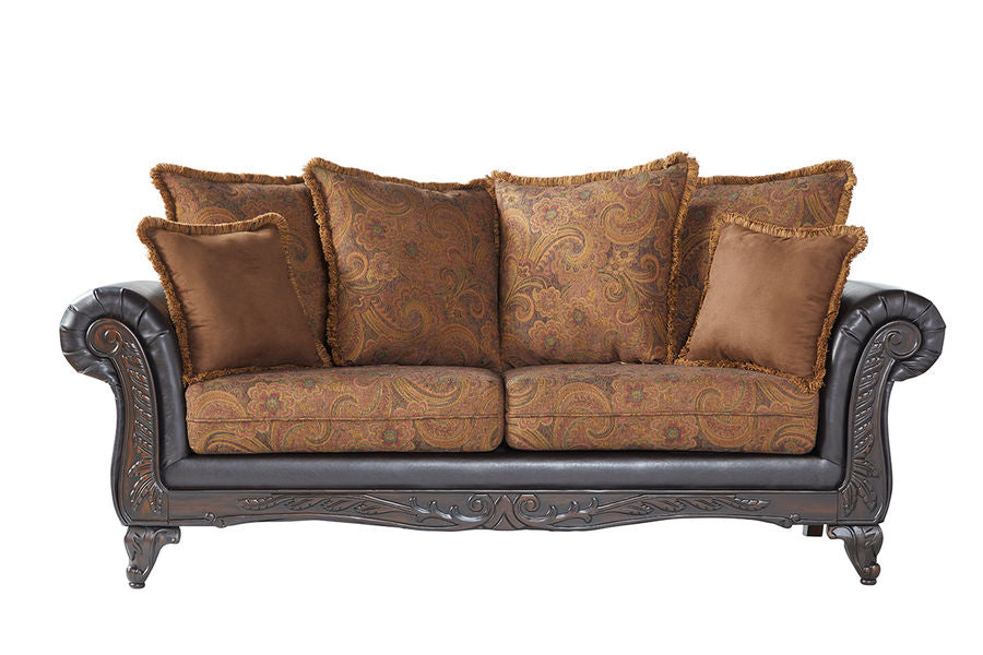 Silas Raisin Sofa and Love Seat Set 7685