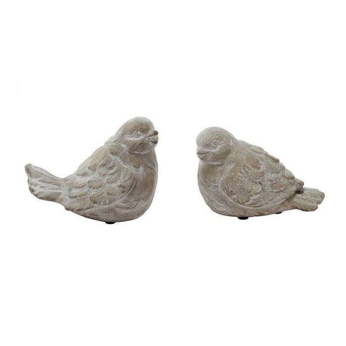 Skye Sparrow Bird Accents (Set of 2) - Antique Gray