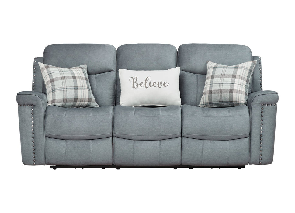 Basra Steele Reclining Sofa and Loveseat Set