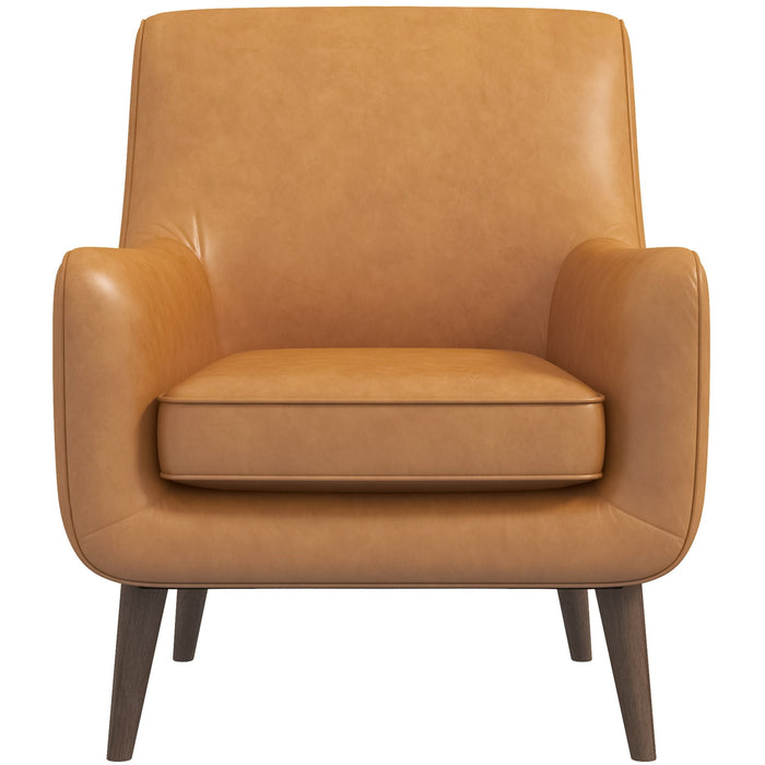 Alex - Leather Lounge Chair - Tan