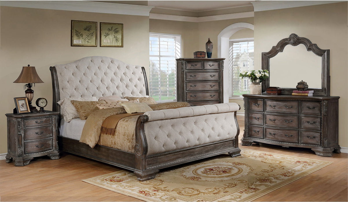 Sheffield Grey 5 Piece Bedroom Suite with Mansion or Sleigh Bed