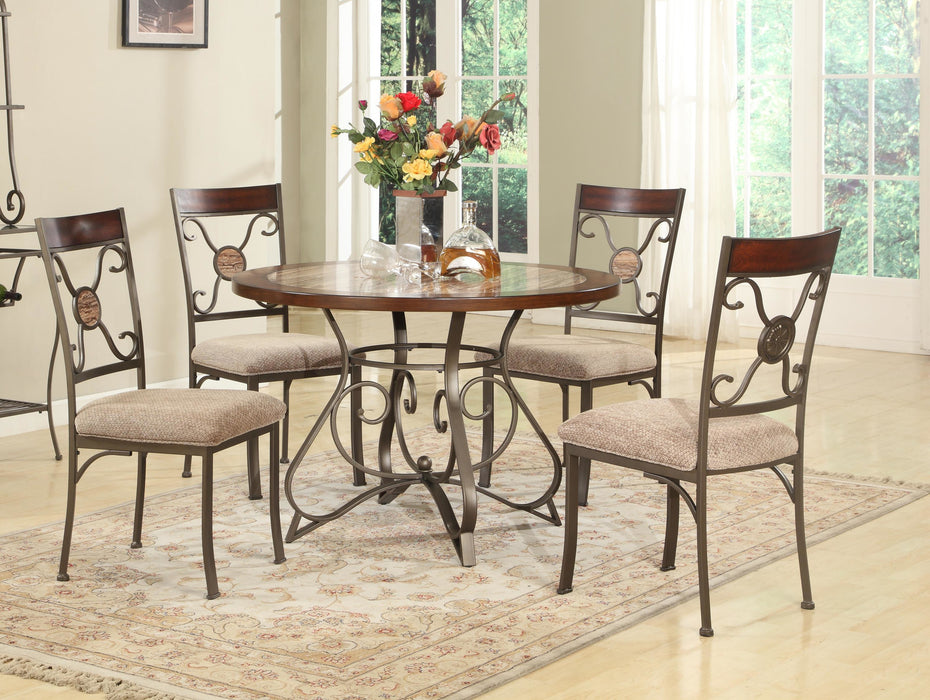 Bistro Marble 5 Piece Dinette