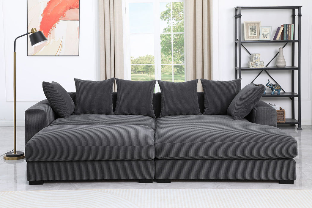 Duke - 4 Piece Upholstered Sectional