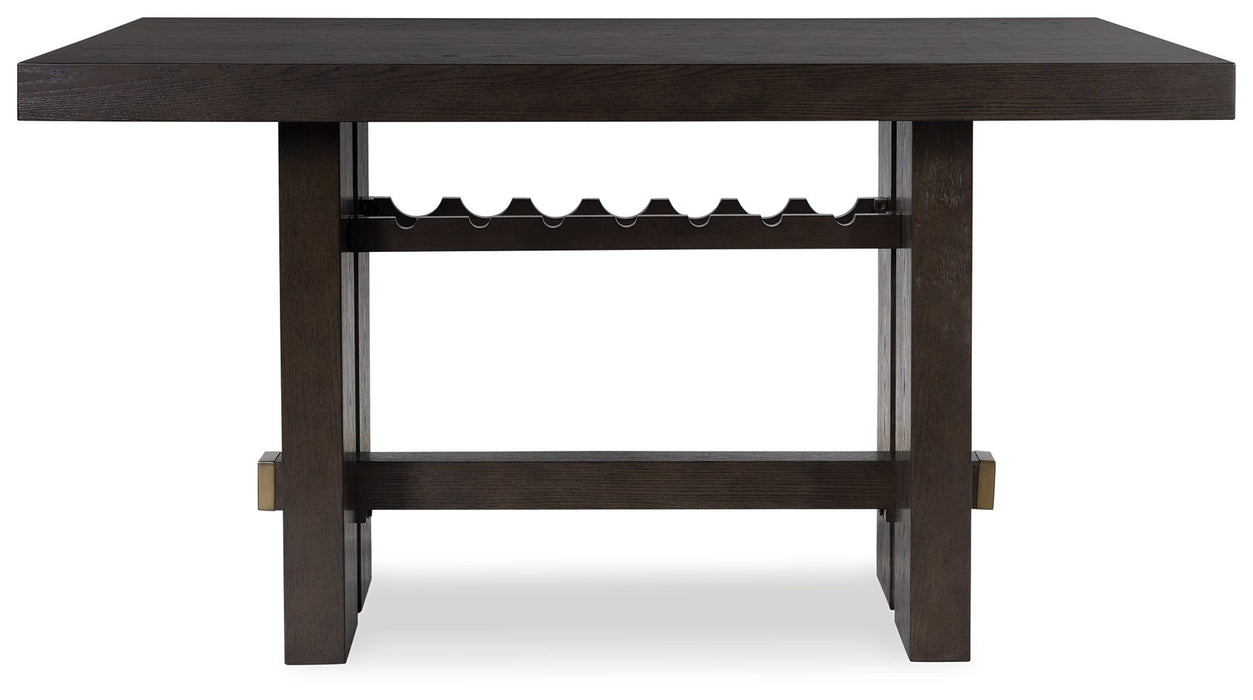 Burkhaus - Dark Brown - Rectangular Dining Room Counter Table