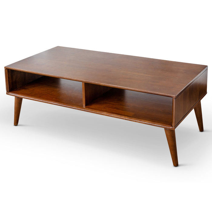 Hazel - Solid Wood Coffee Table - Walnut Brown