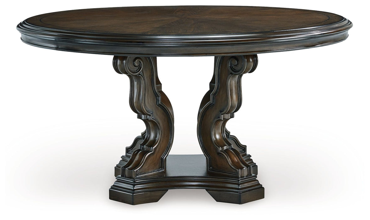 Maylee - Dark Brown - Dining Table