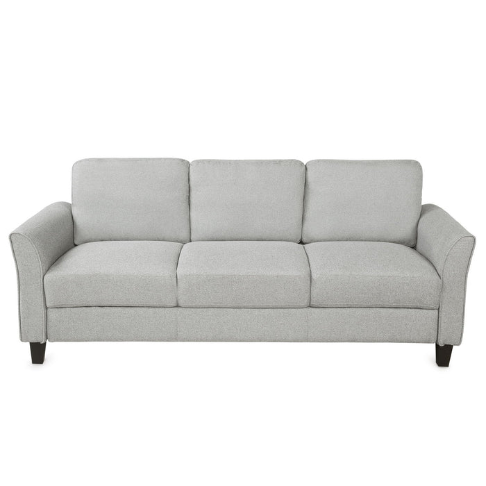 3 Seat Sofa Living Room Linen Fabric Sofa