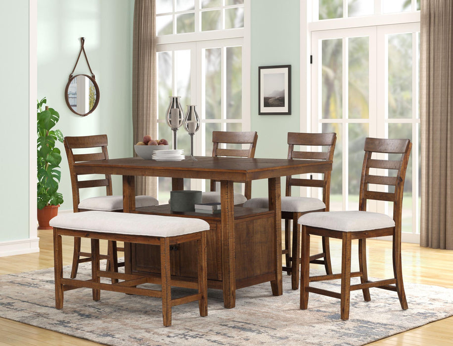 Cherry Pub 6 Piece Dinette Set