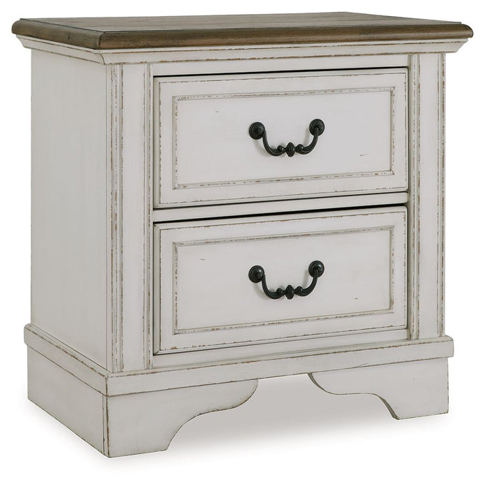 Moraway - Two-tone - Two Drawer Night Stand