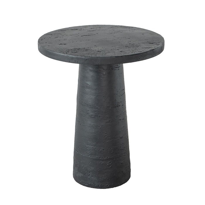 Round Side Table With Pedestal Base