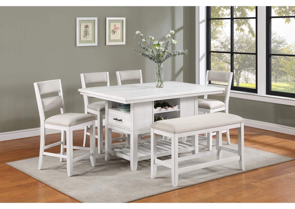 Wendy White Counter Height Dining Sets by Crown Mark