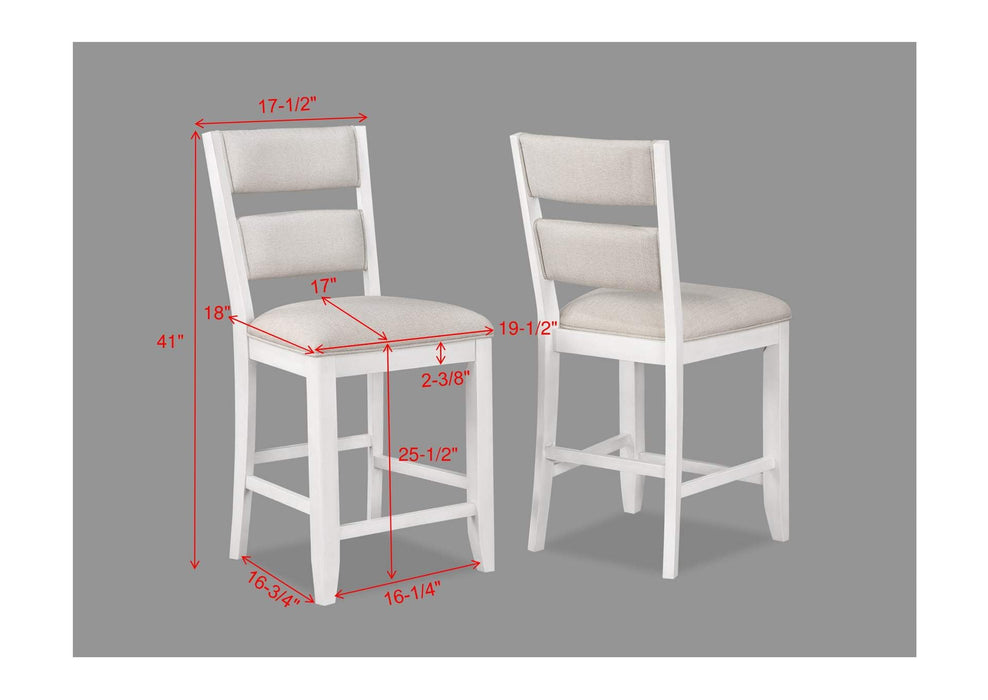 Wendy White Counter Height Dining Sets by Crown Mark