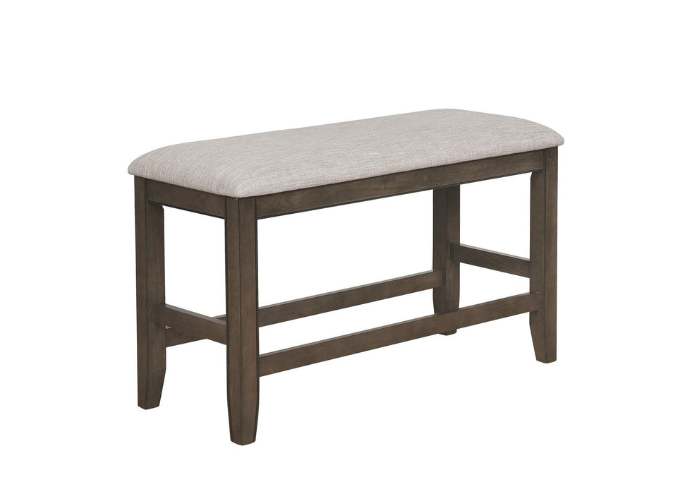 Fulton Grey Counter Height Bench by Crown Mark