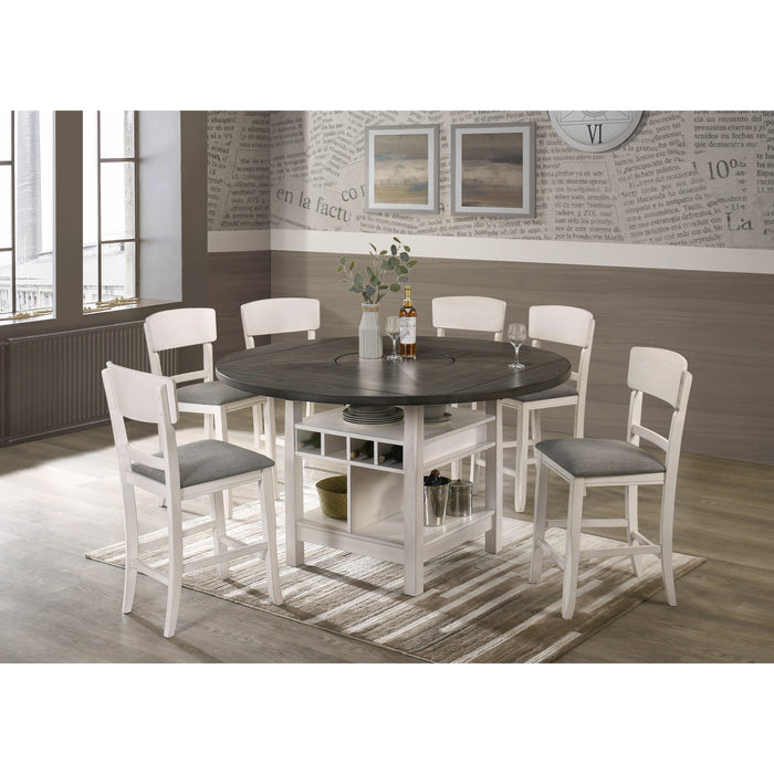 Conner  Chalk & Grey Counter Height Dining Sets by Crown Mark