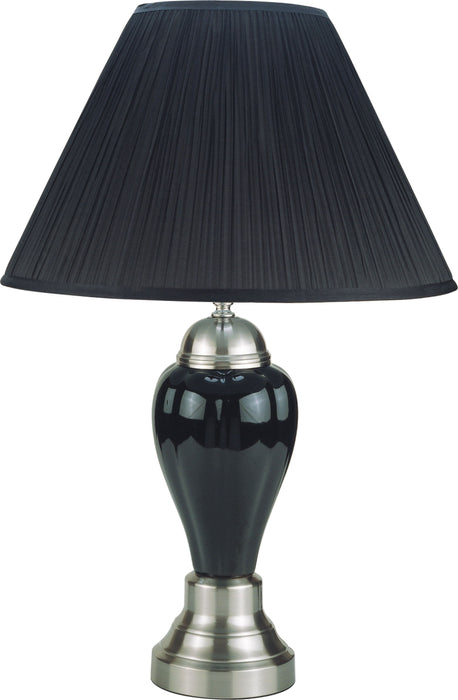 Satin Nickel - Shade For 6115-bk-base - Black